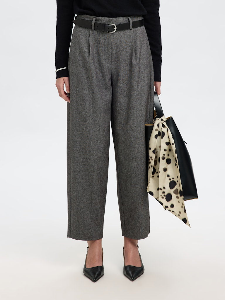 Selected Femme Damen Hosen Black/Structure