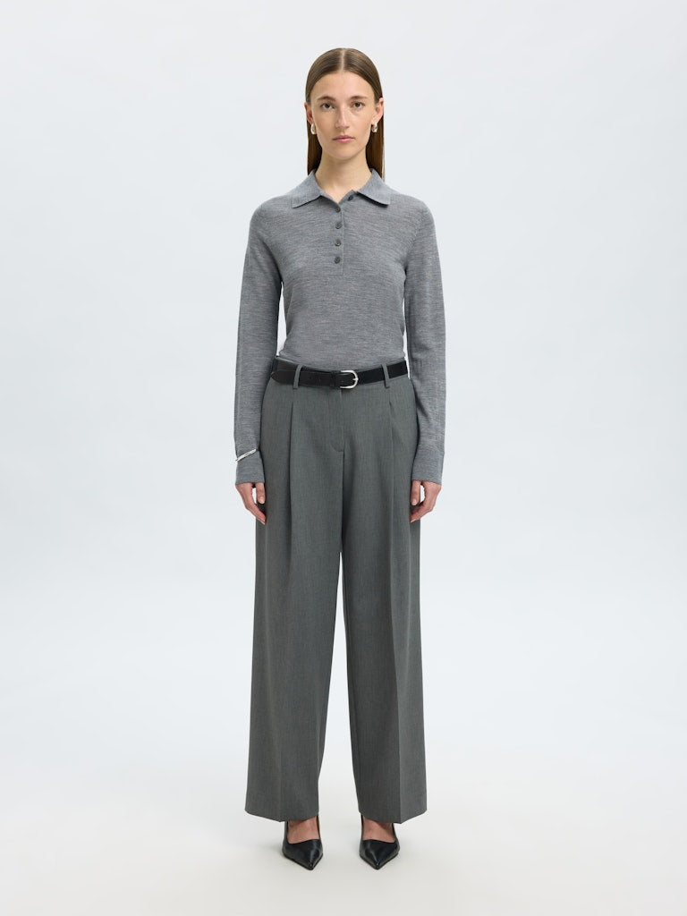 Selected Femme Damen T-Shirts Medium Grey Mel