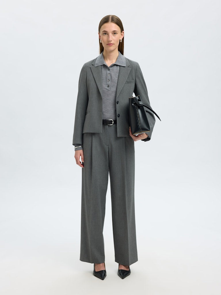 Selected Femme Damen T-Shirts Medium Grey Mel