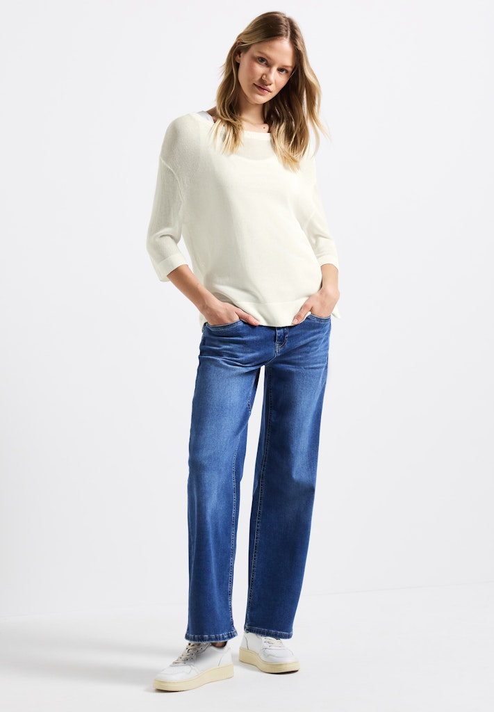 Street One Damen Pullover Off White