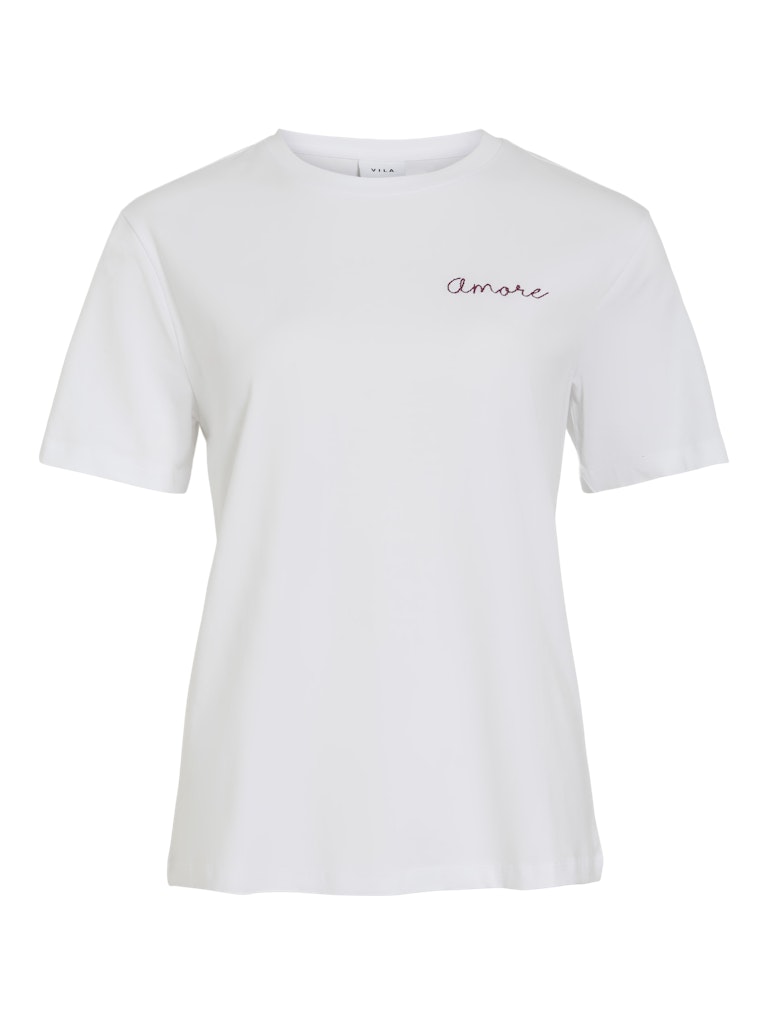Vila Damen T-Shirts Bright White/Am
