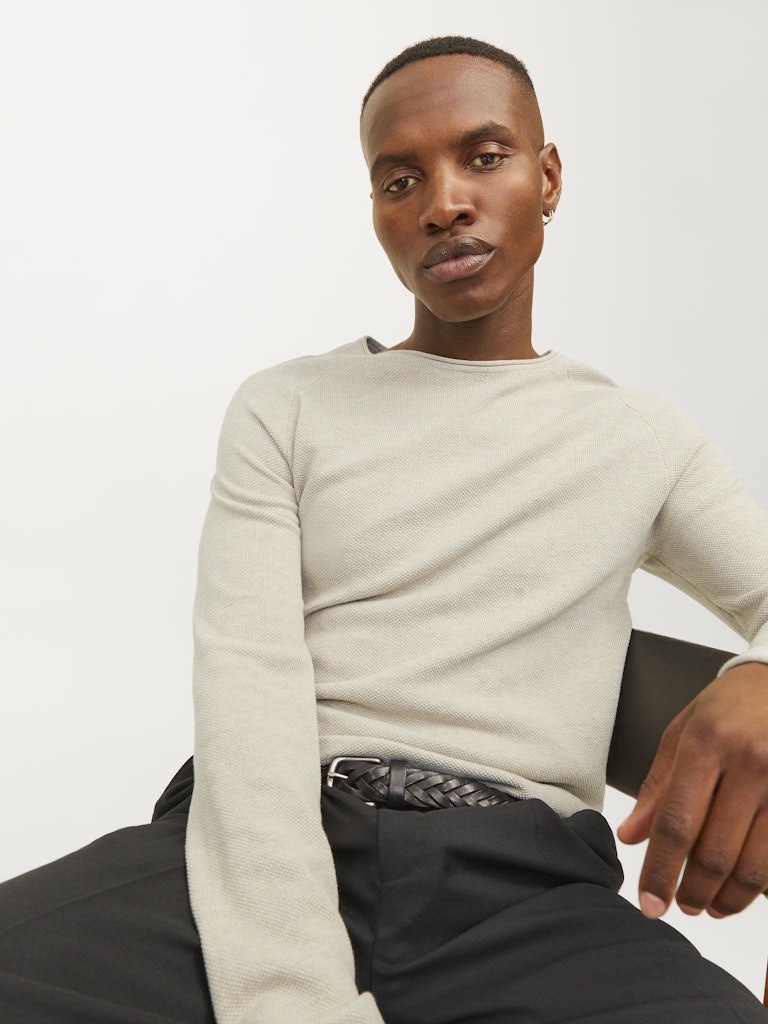 Jack & Jones Herren Pullover Oatmeal/Melange