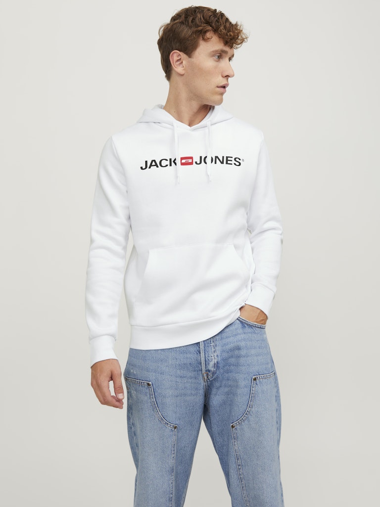 Jack & Jones Herren Sweatshirts White/Reg Fit