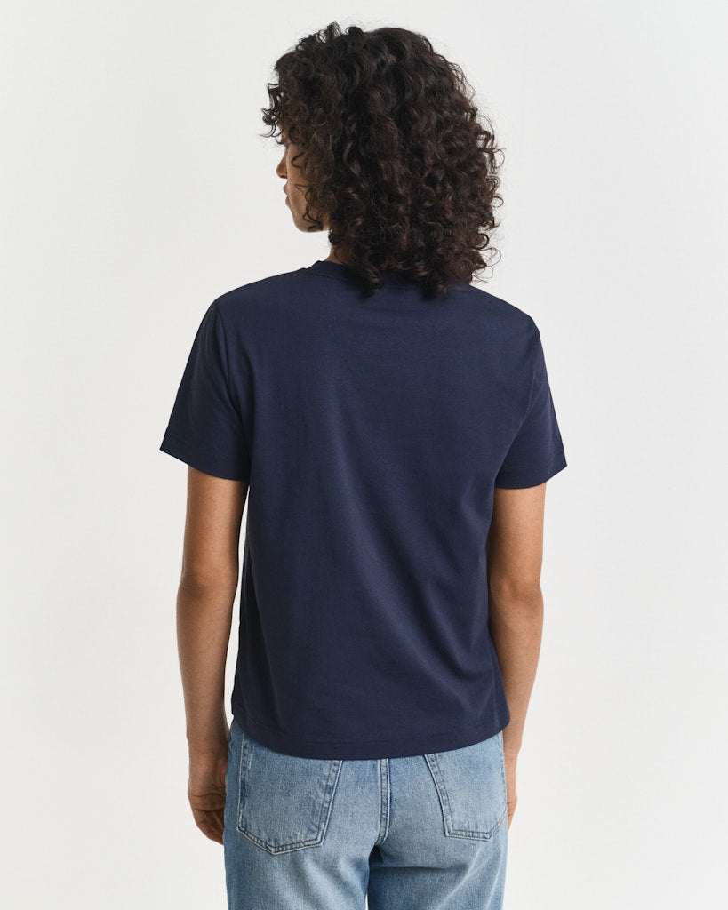 Gant Damen T-Shirts Evening Blu