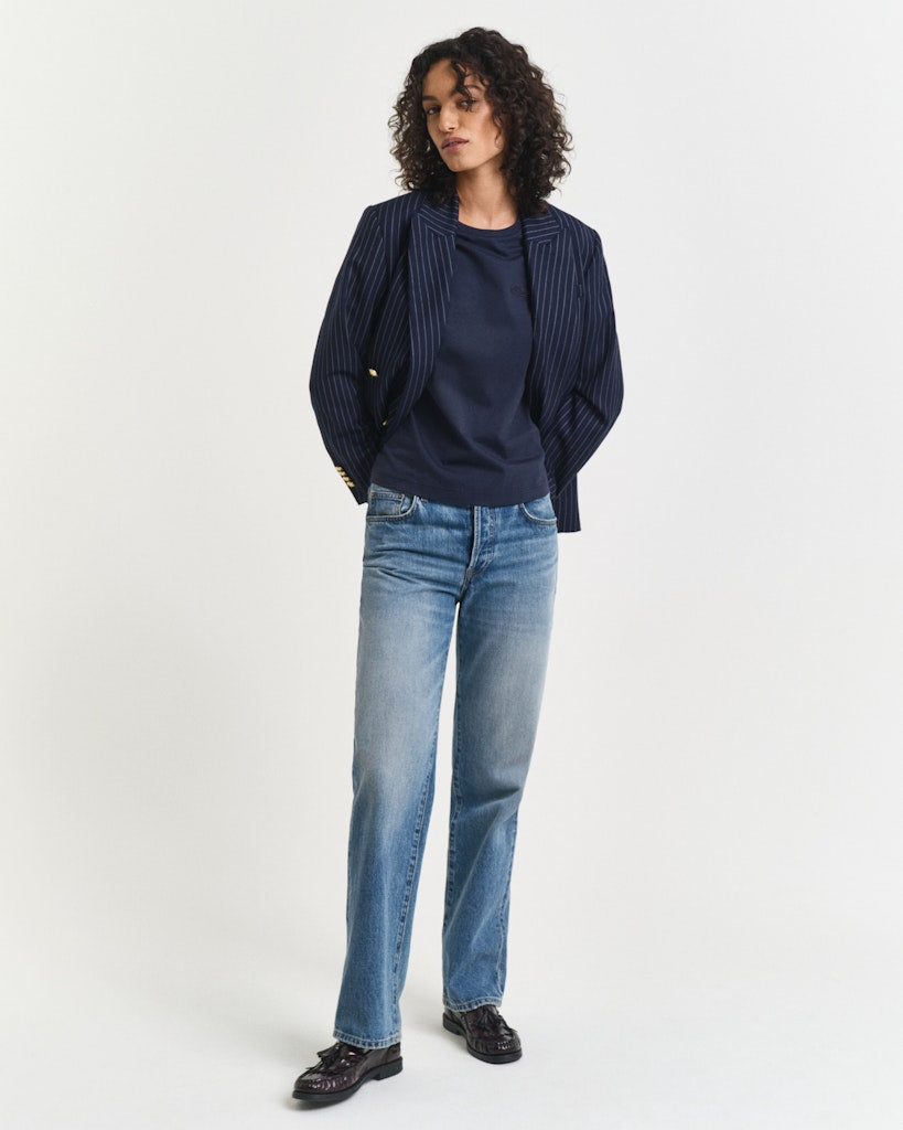 Gant Damen T-Shirts Evening Blu