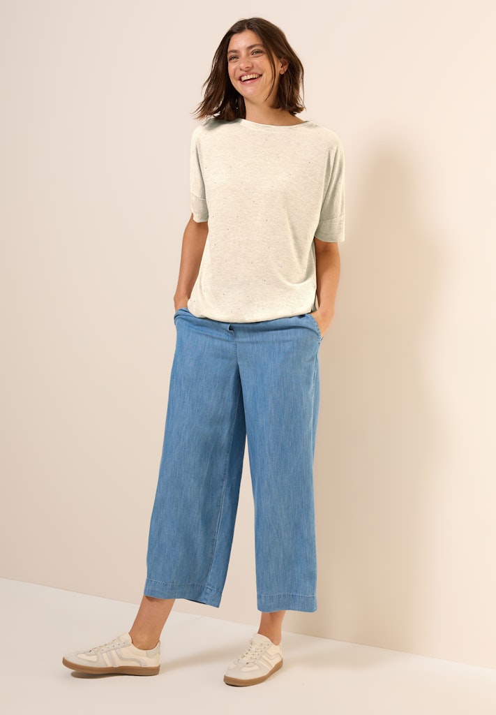 Cecil Damen T-Shirts Pearl Bei