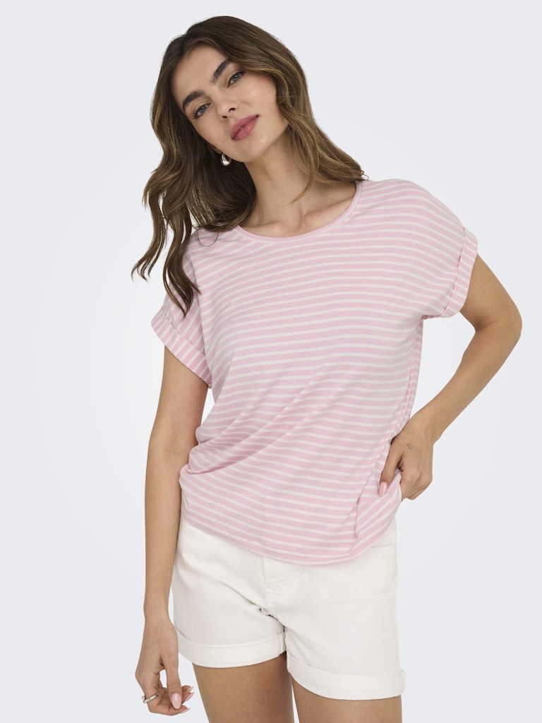 Only Damen T-Shirts Pink Lady/Cloud