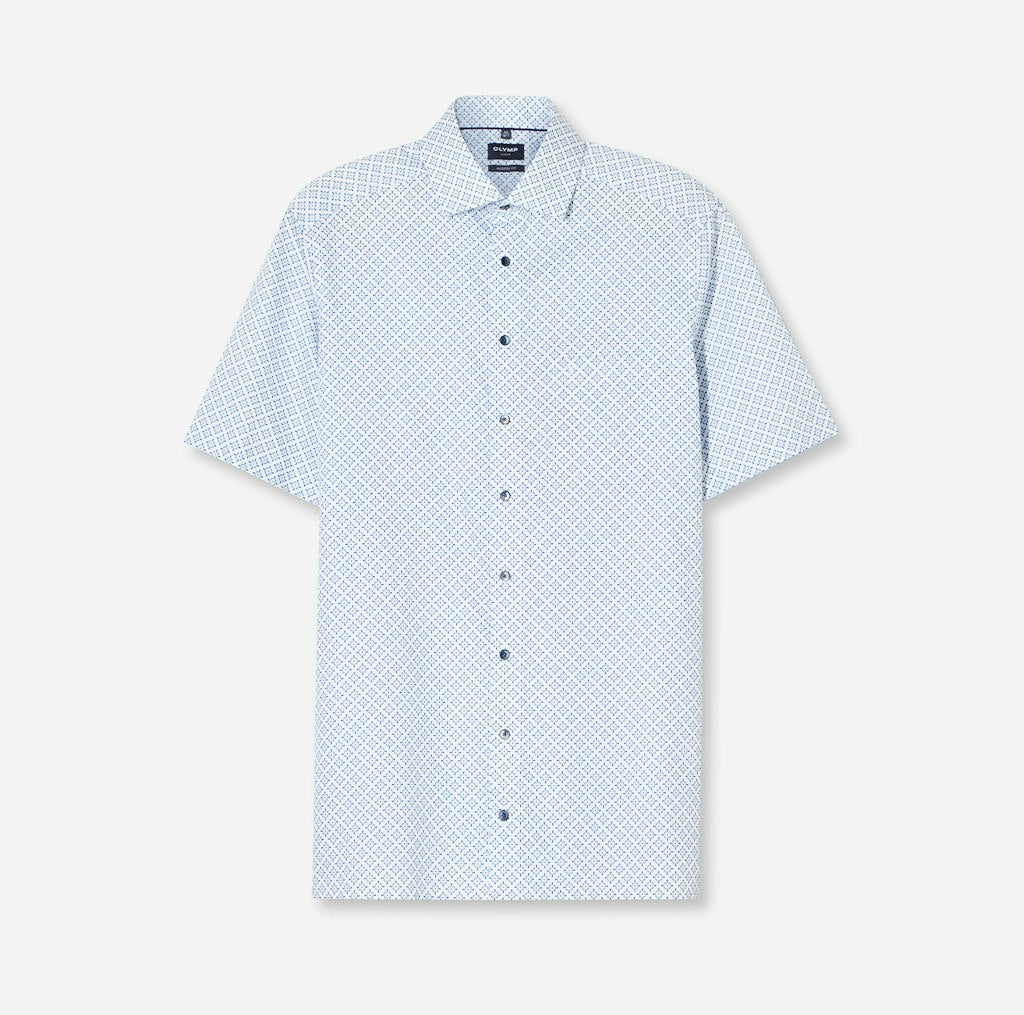 Olymp Herren Hemden kurz  Weiss