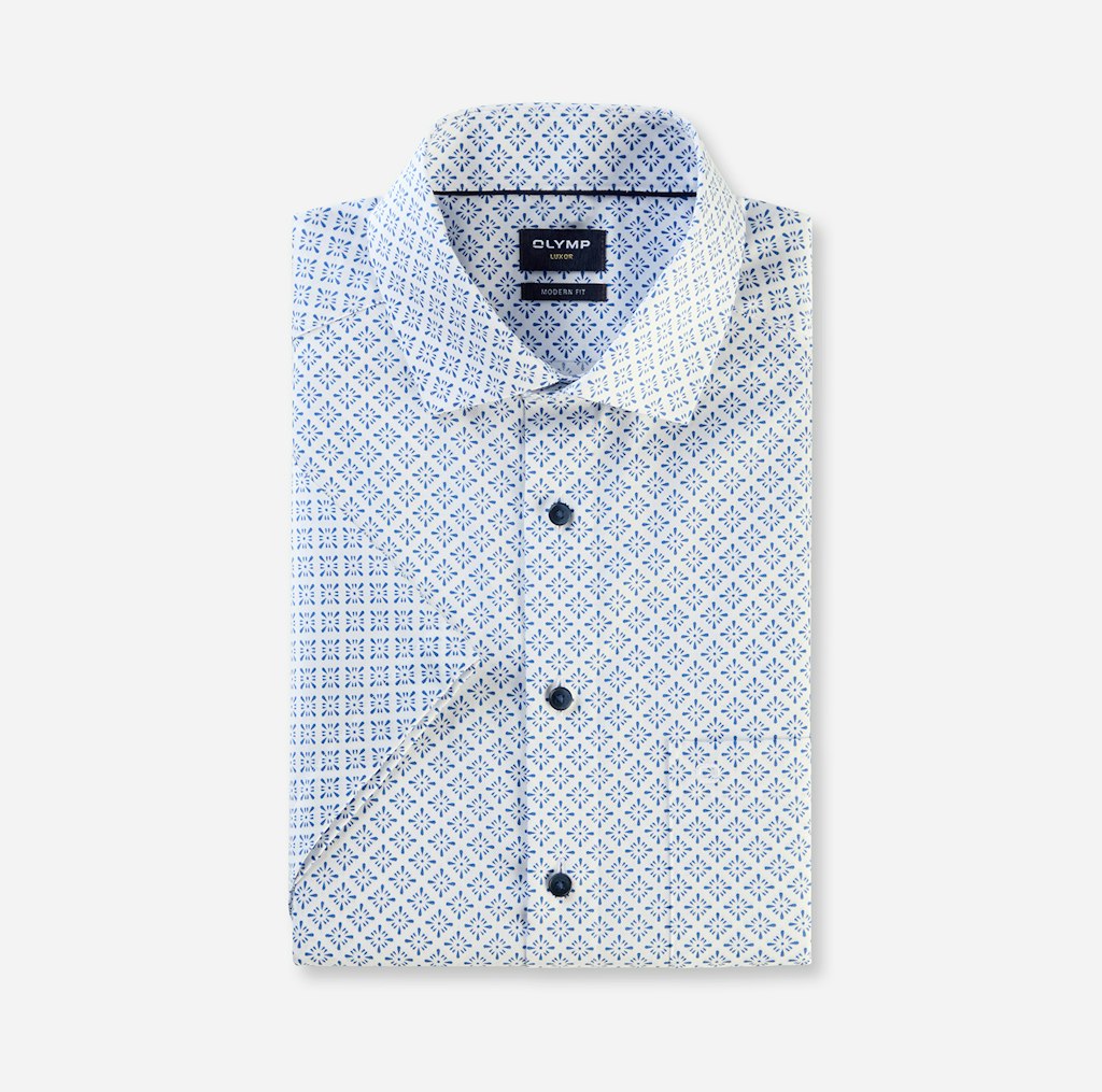 Olymp Herren Hemden kurz  Weiss