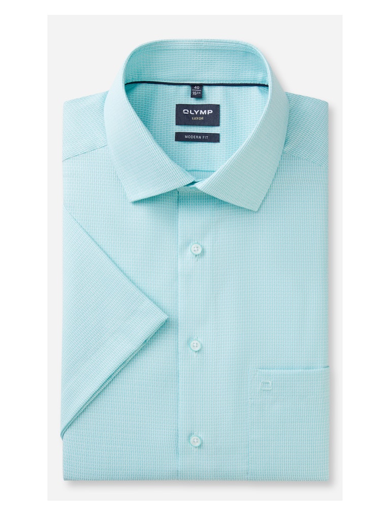 Olymp Herren Hemden kurz  Mint