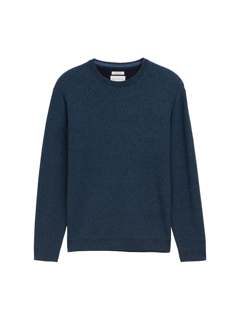 Tom Tailor Herren Pullover Real Teal Navy