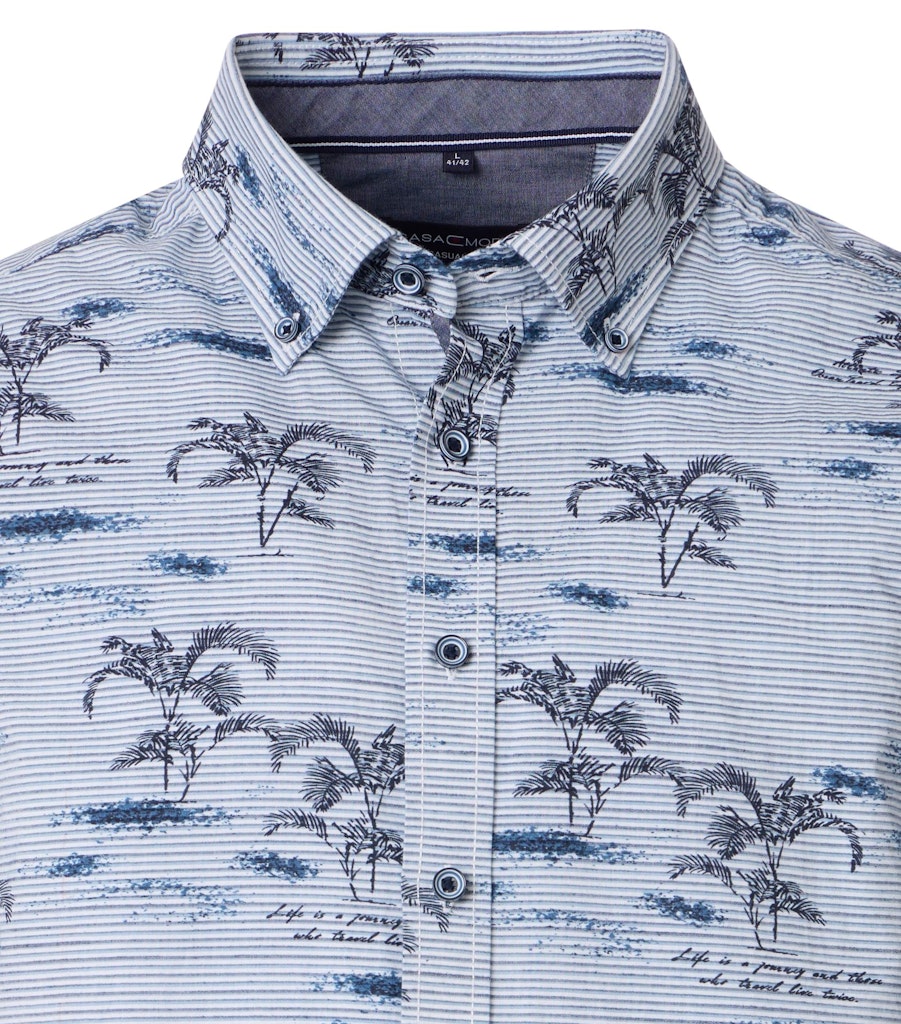 Casa Moda Herren Hemden kurz  Blau