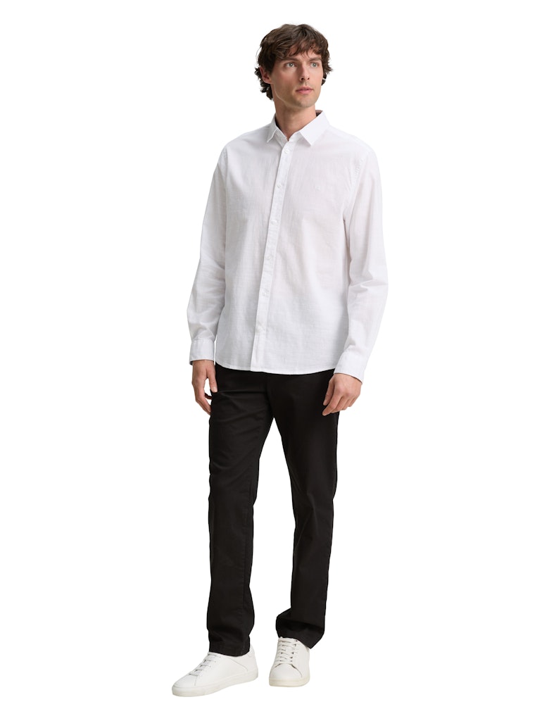 Tom Tailor Herren Hemden lang White