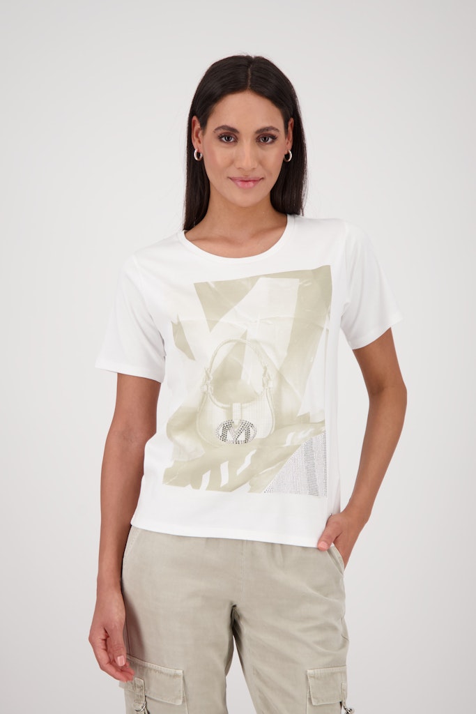 Monari Damen T-Shirts  Cream