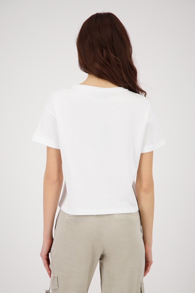 Monari Damen T-Shirts  Cream