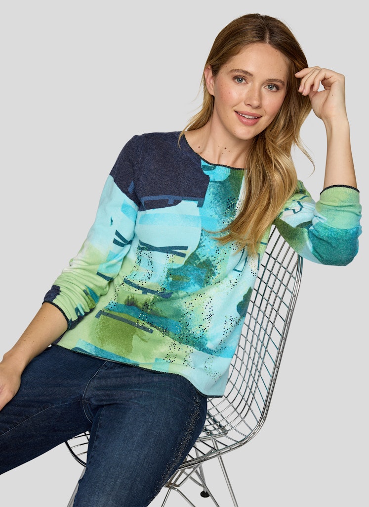 Rabe Damen Pullover Farn