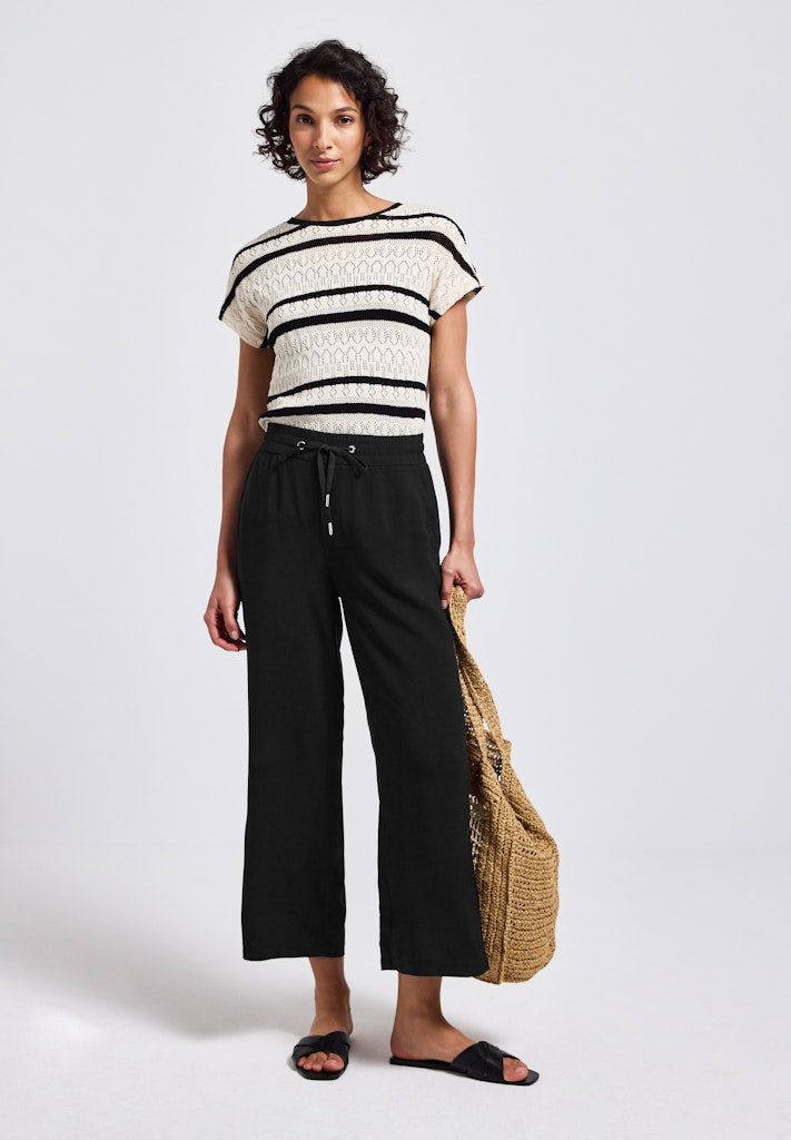 Street One Damen Hosen  Black