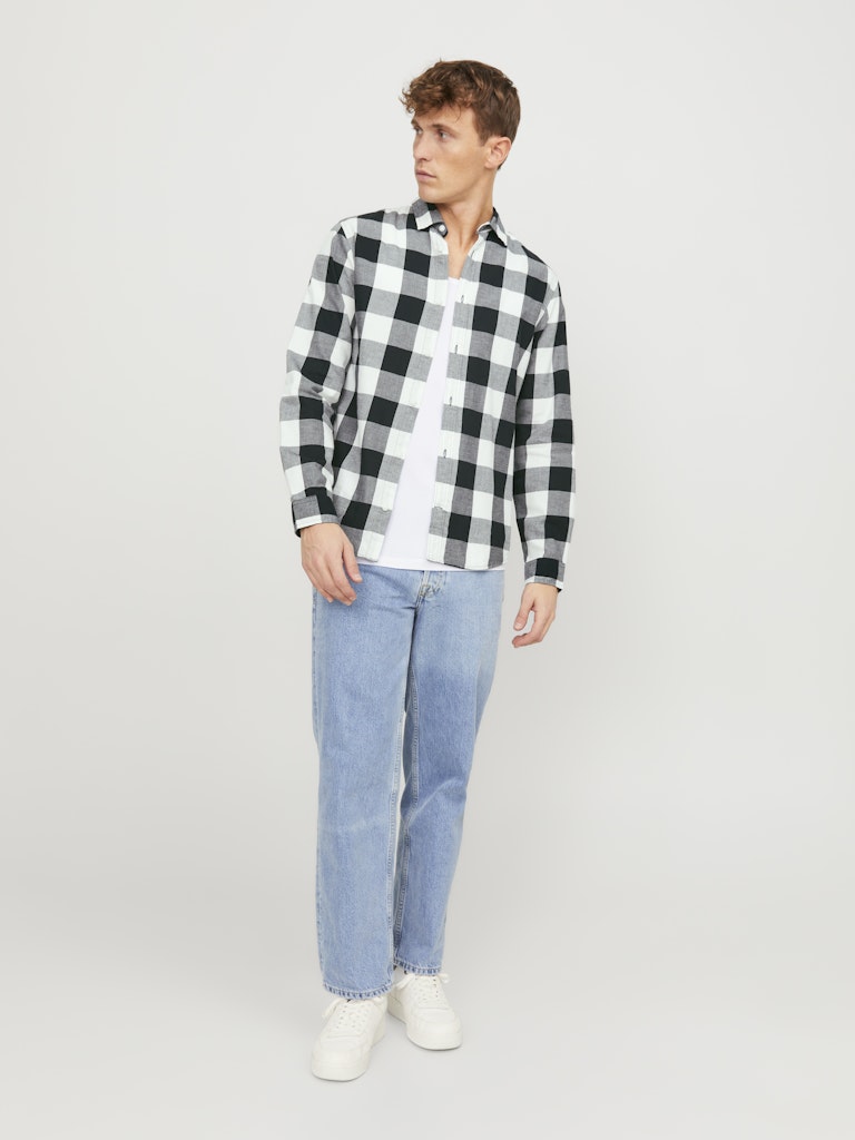 Jack & Jones Herren Hemden lang Whisper White/S