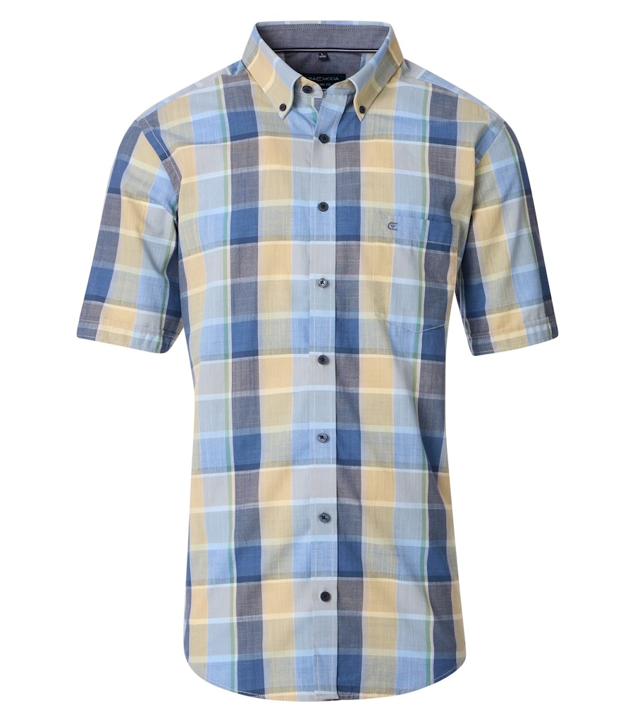 Casa Moda Herren Hemden kurz  Blau