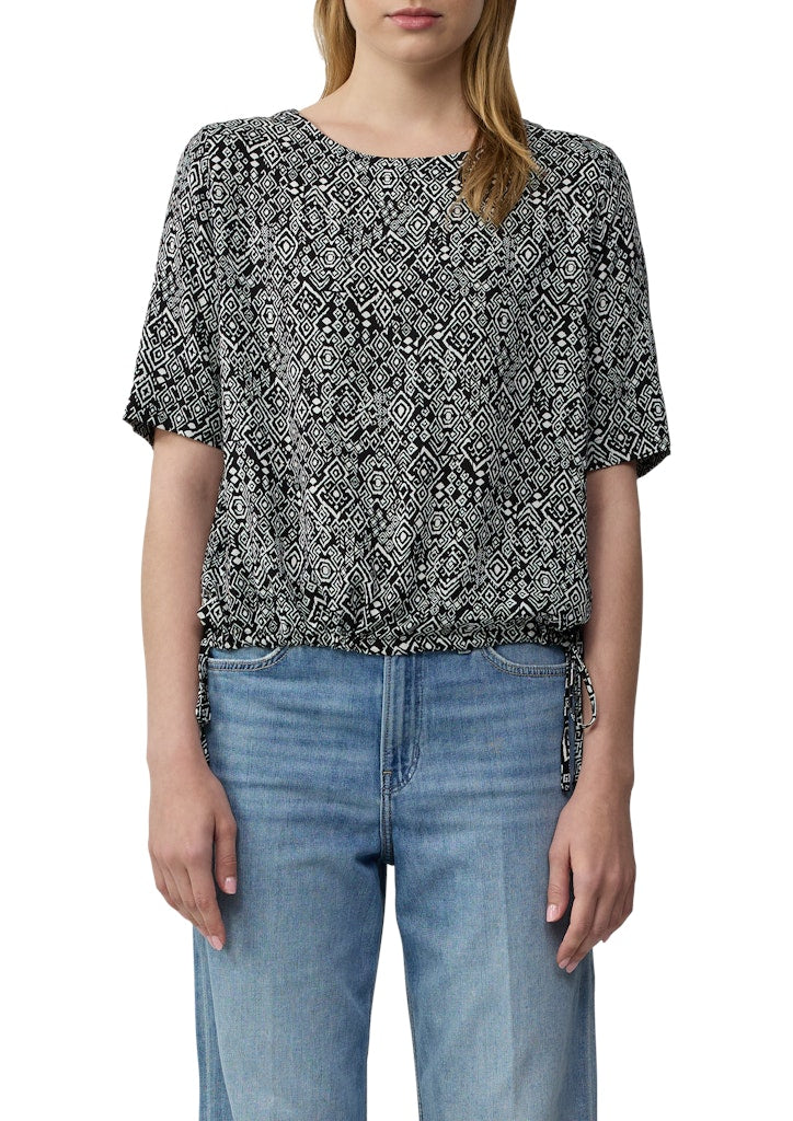 S. Oliver red Damen Blusen Grey/Black