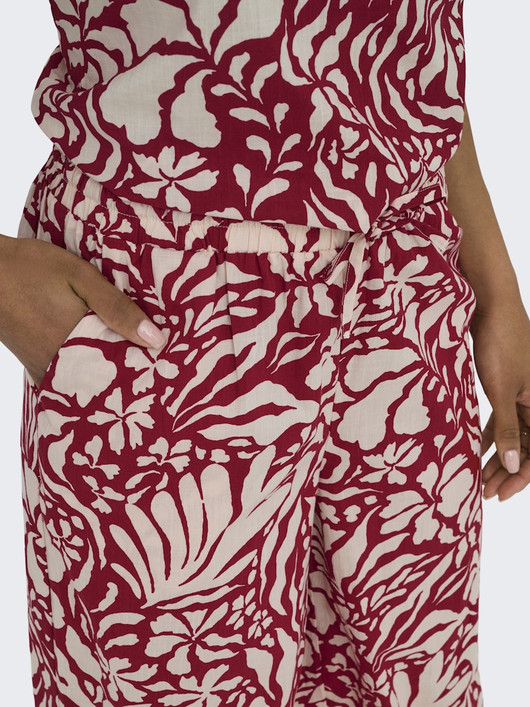 Only Damen Hosen Red Dahlia/W Eg