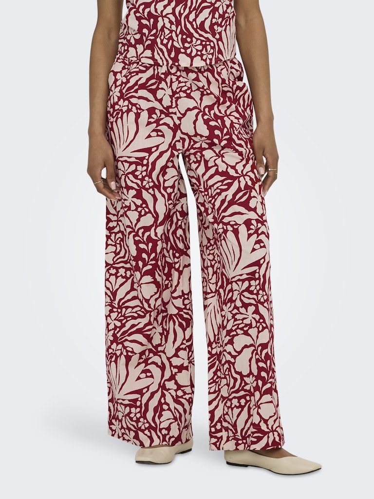 Only Damen Hosen Red Dahlia/W Eg