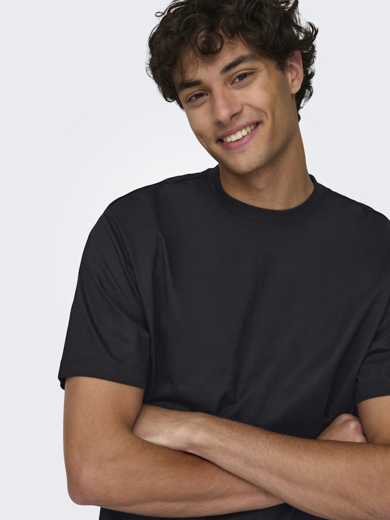 Only & Sons Herren T-Shirts kurz Black