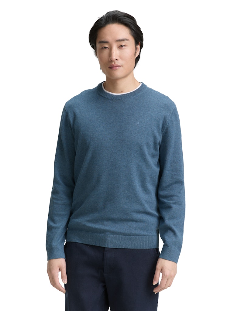 Tom Tailor Herren Pullover Real Teal Melan