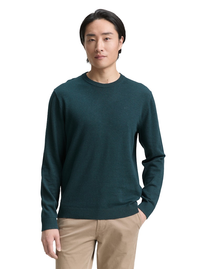 Tom Tailor Herren Pullover Sapphire Green