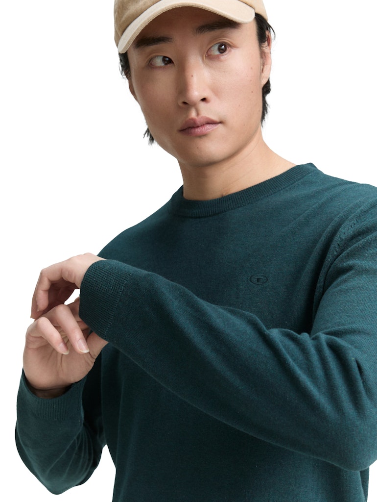 Tom Tailor Herren Pullover Sapphire Green