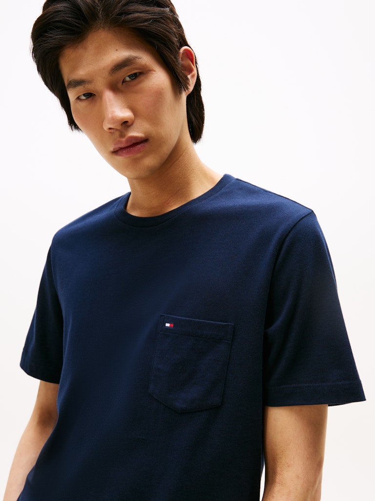 Tommy Hilfiger Herren T-Shirts kurz Dw Blue