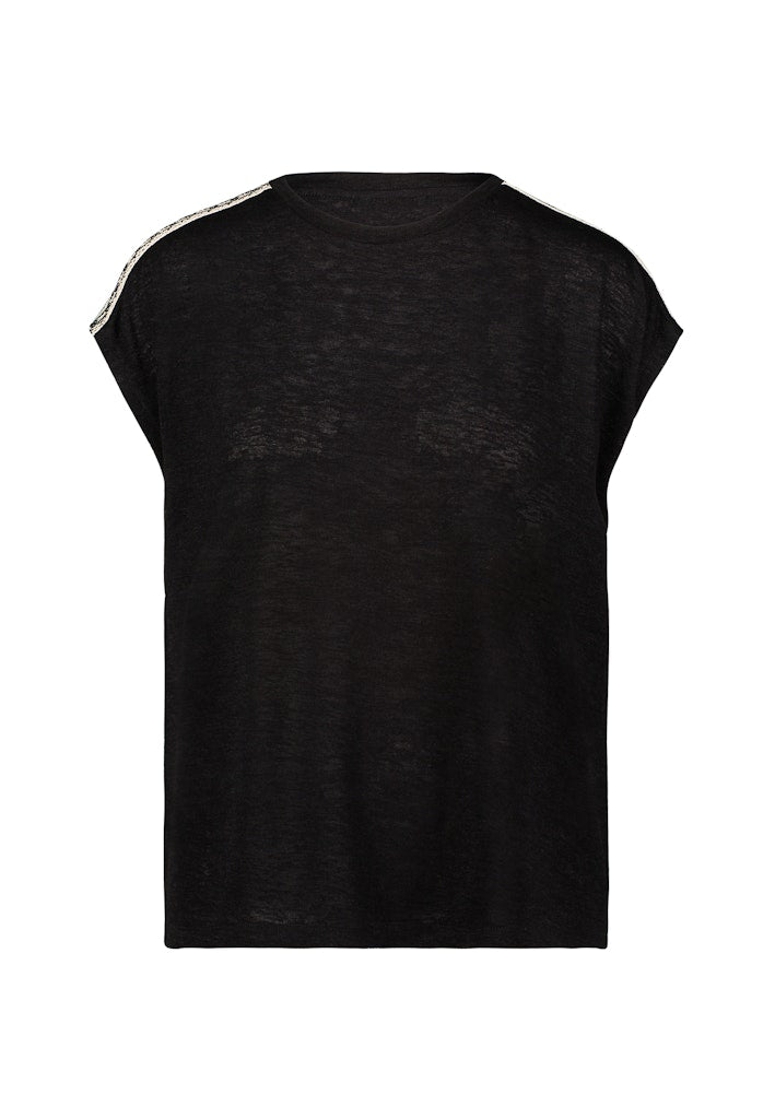 Zero Damen Tops Patch Blackcrea