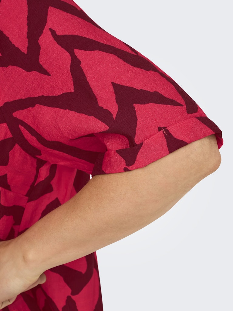 Only Caramkoma Damen T-Shirts Hibiscus/Graphi