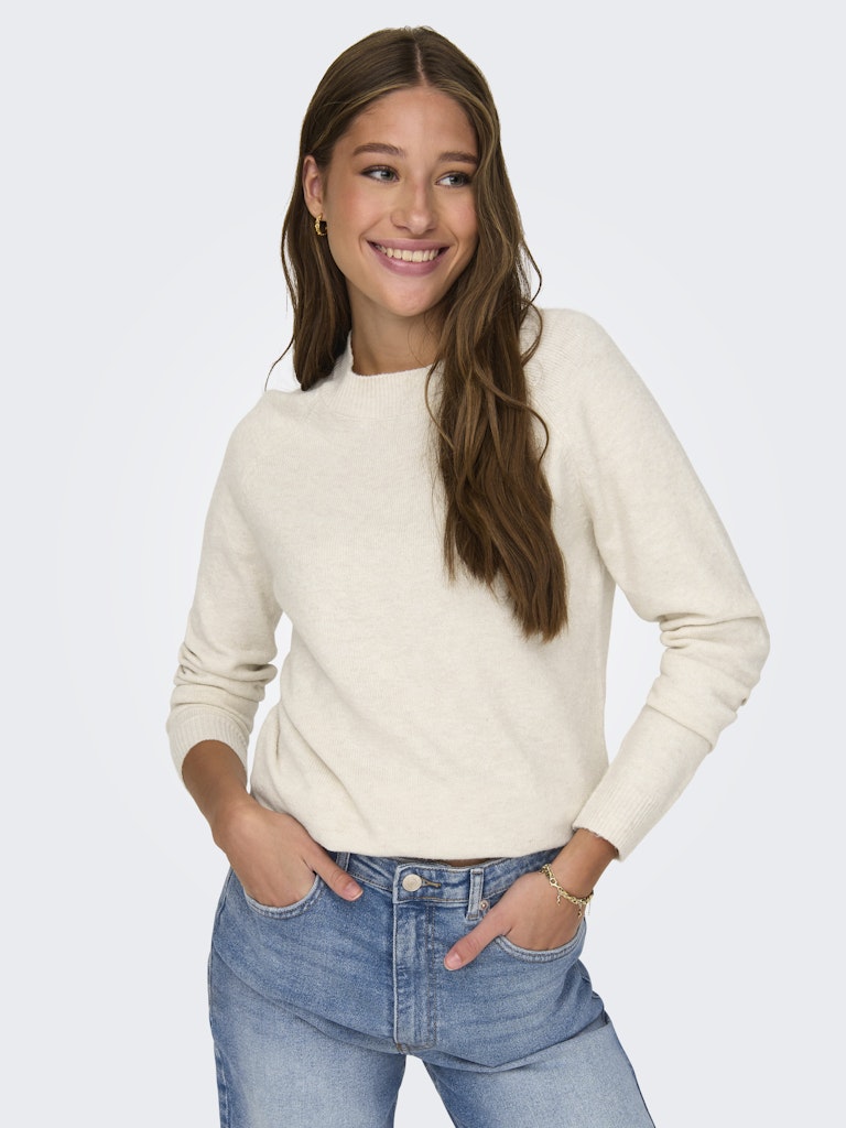 only Damen Pullover Birch/W. Melang