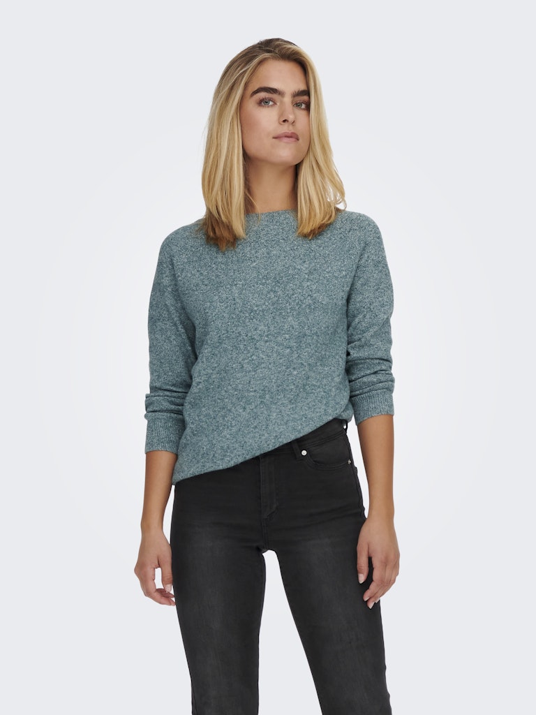 only Damen Pullover Sea Moss/W. Mel