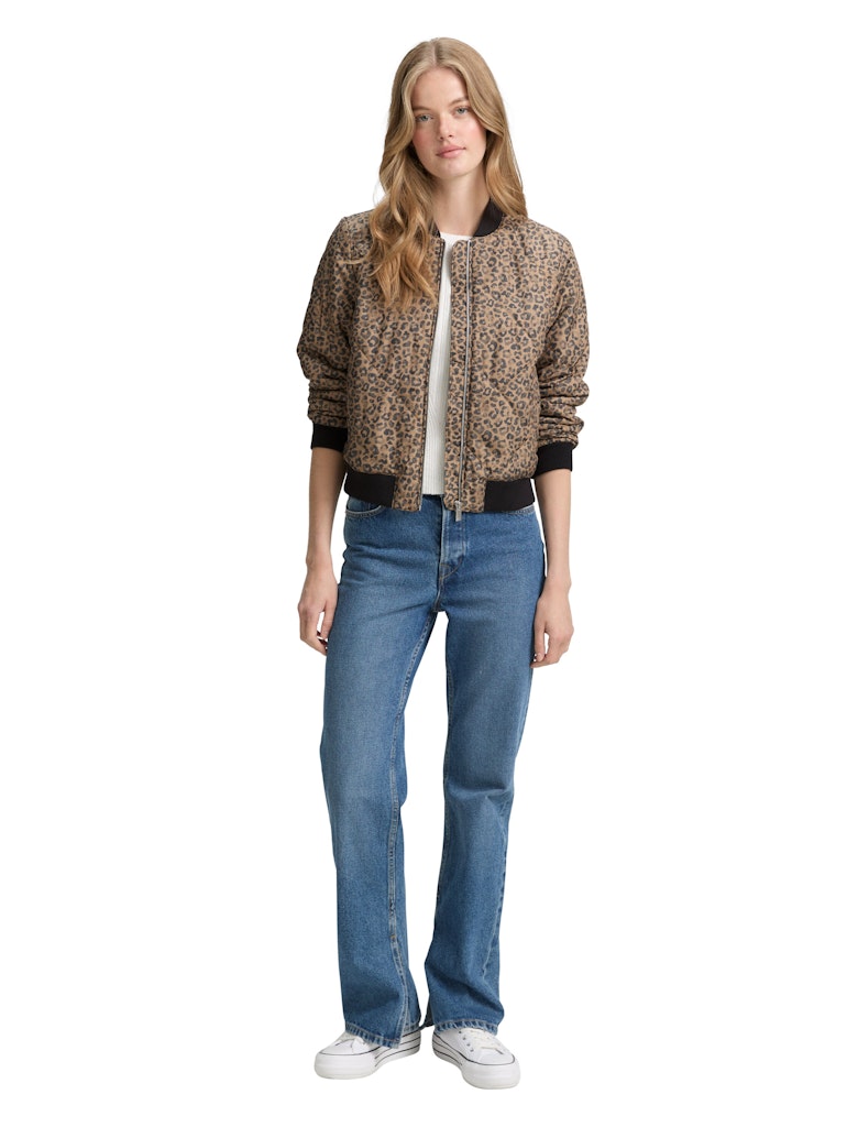 Tom Tailor denim Damen Jacken Tonal Leo Print