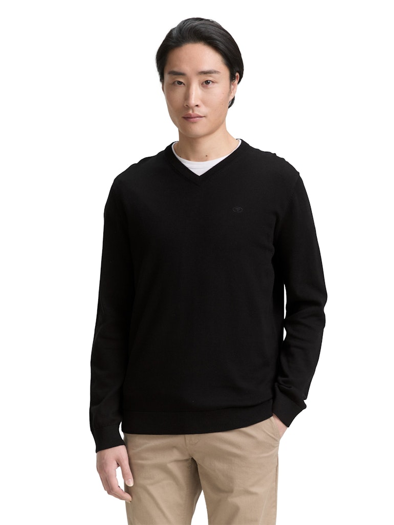 Tom Tailor Herren Pullover Black