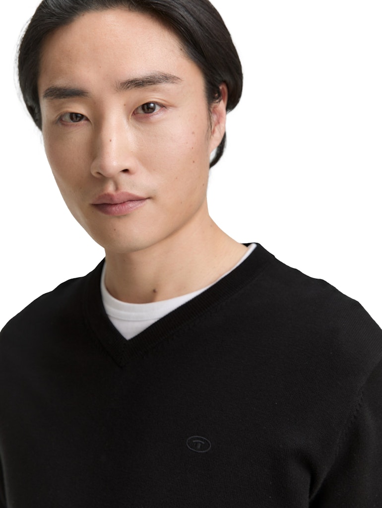 Tom Tailor Herren Pullover Black