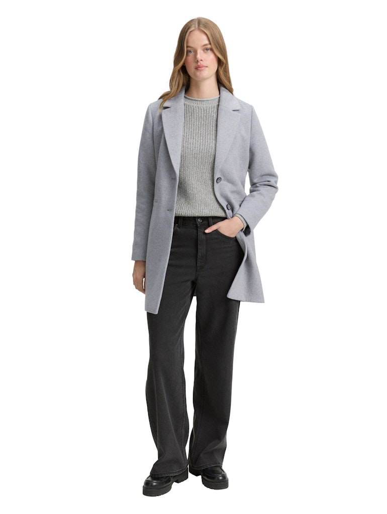 Tom Tailor denim Damen Mantel Cement Grey Mã©