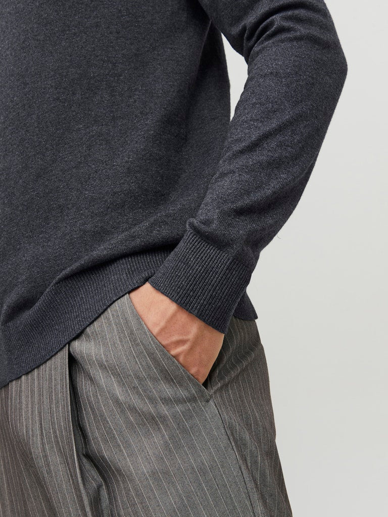 Jack & Jones Herren Pullover Dark Grey Melan