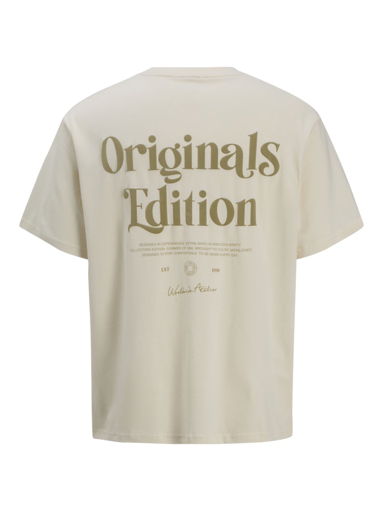 Jack & Jones Herren T-Shirts kurz Antique White