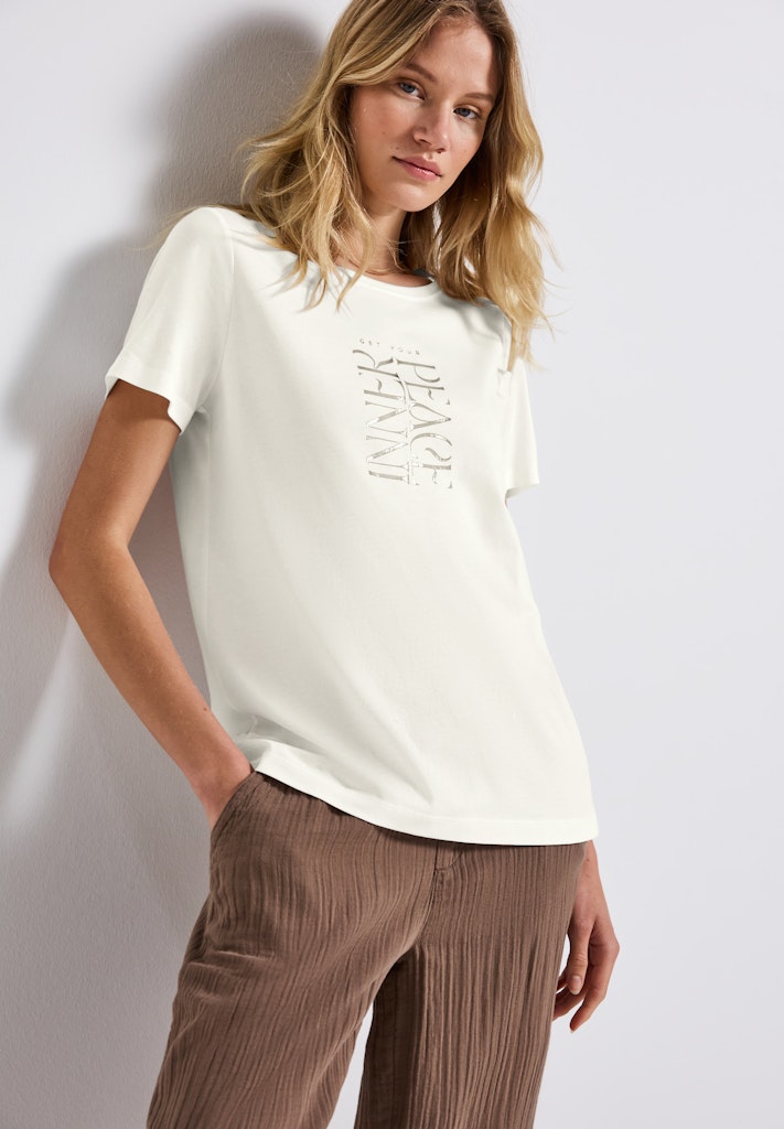 Street One Damen T-Shirts Off White
