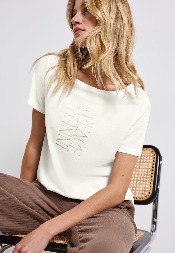 Street One Damen T-Shirts Off White