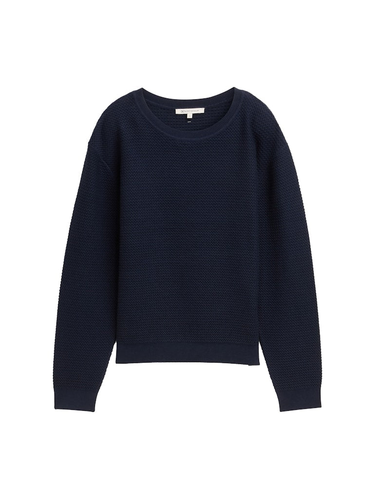 Tom Tailor denim Damen Pullover Sky Captain Blu