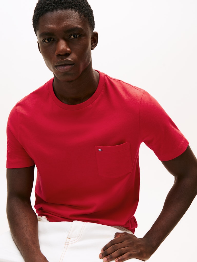 Tommy Hilfiger Herren T-Shirts kurz Xld Red