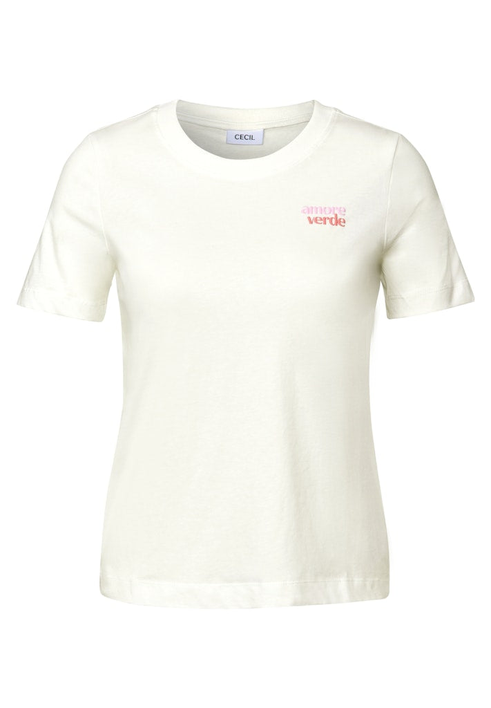 Cecil Damen T-Shirts  Vanilla W