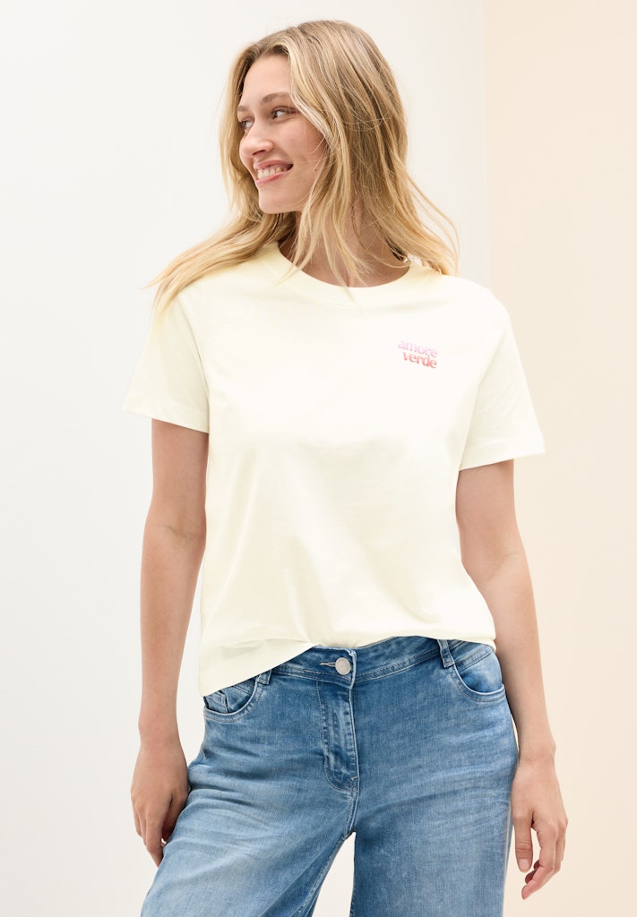 Cecil Damen T-Shirts Vanilla W