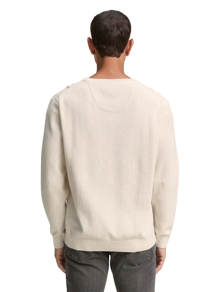 Tom Tailor Herren Pullover Soft Buttercrea