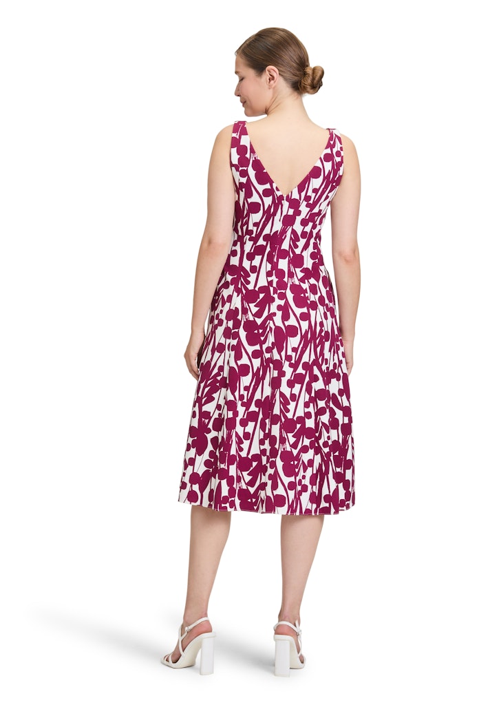 Vera Mont Damen Kleider Cream/Dark Red