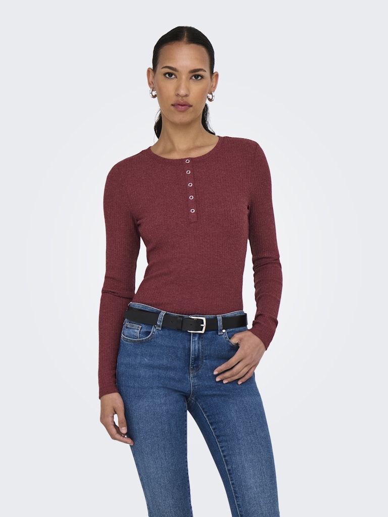 Only Damen Tops Cabernet/Melang